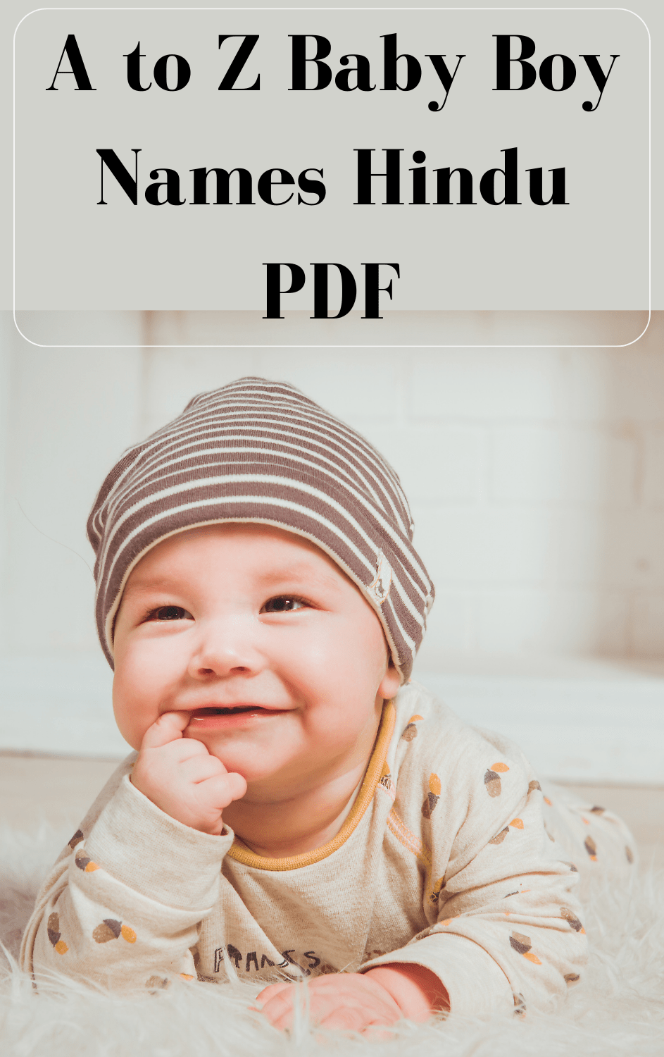 A to Z Baby Boy Names Hindu PDF